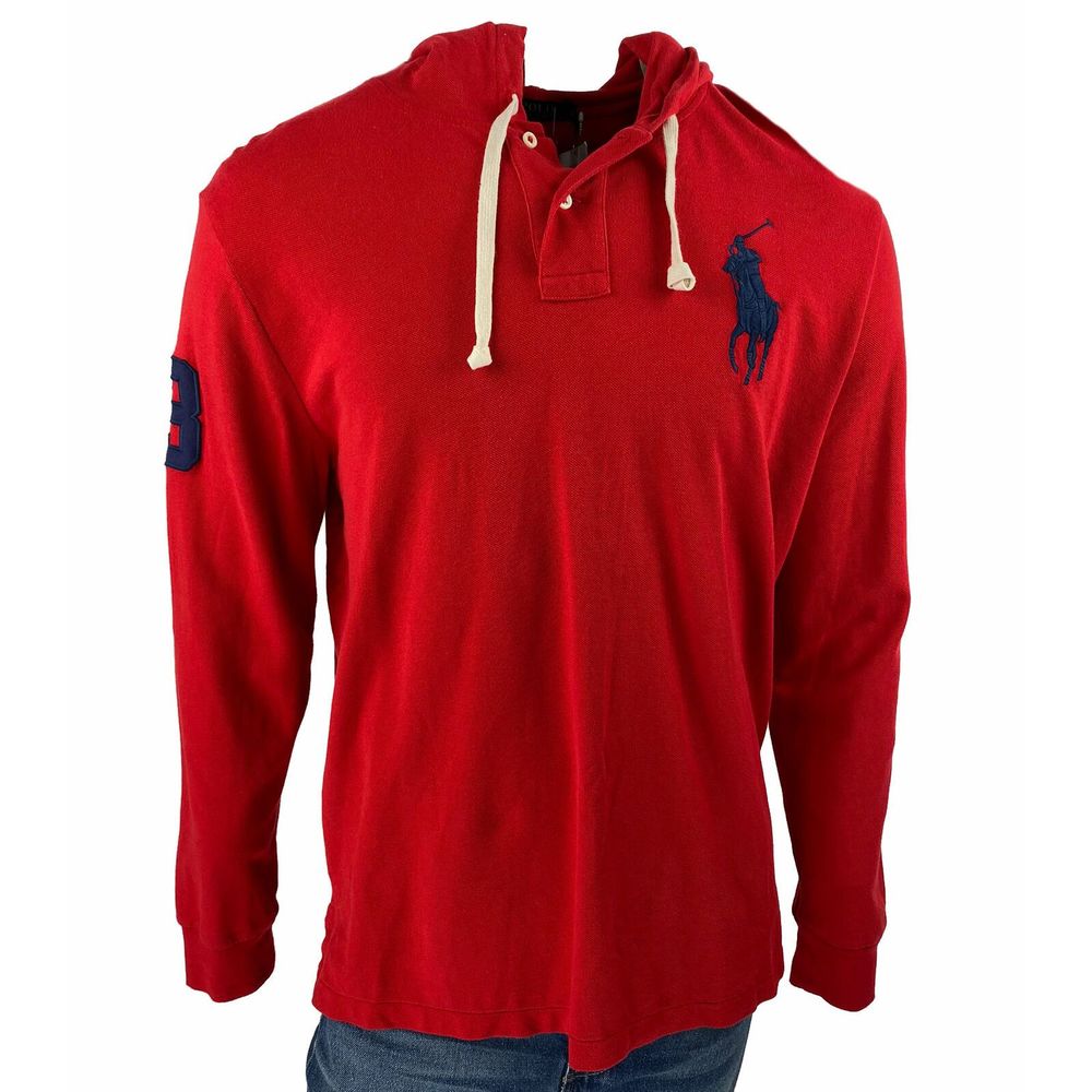Polo Ralph Lauren Men's Hoodie Red Size Large